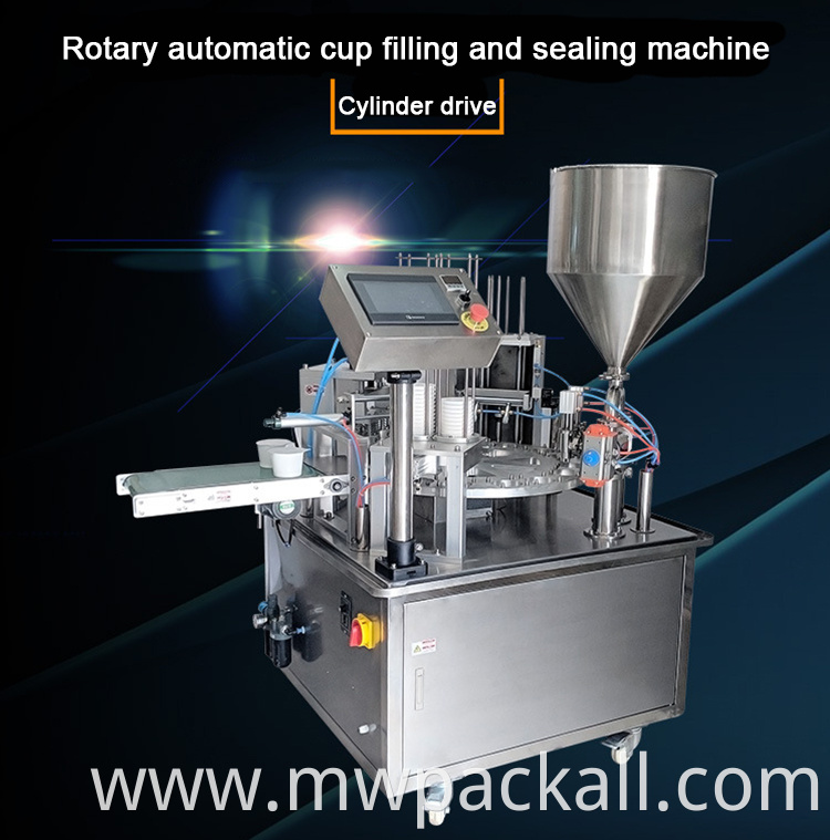 Rotary type paste sauce cream filling machine Automatic filling sealing machine for sale